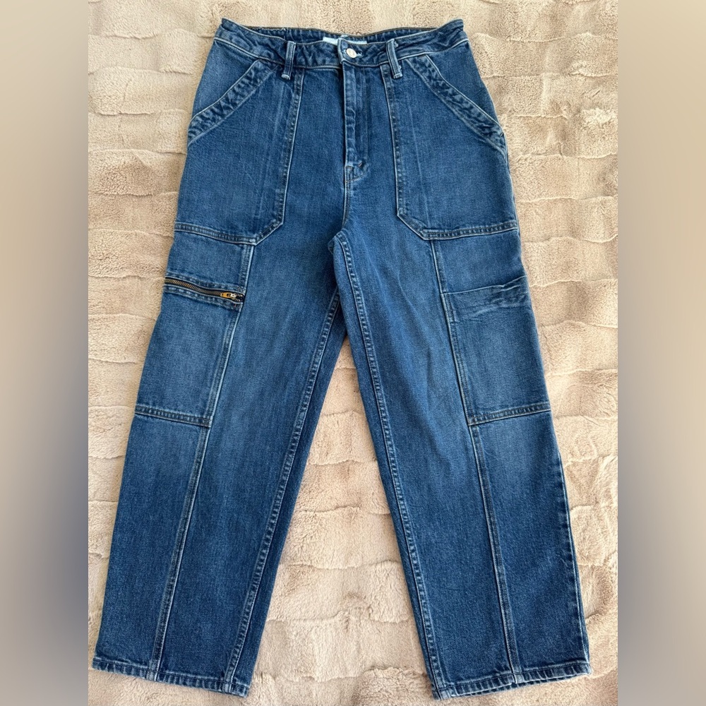 Mother Superior The Private Zip Pocket Ankle Jeans In Mile High Size 28